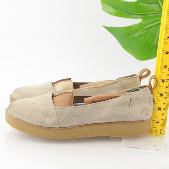Timberland Women Paxton Hill Slip On Shoe Size 8 Tan Suede Crepe Platform Loafer - Picture 7 of 15